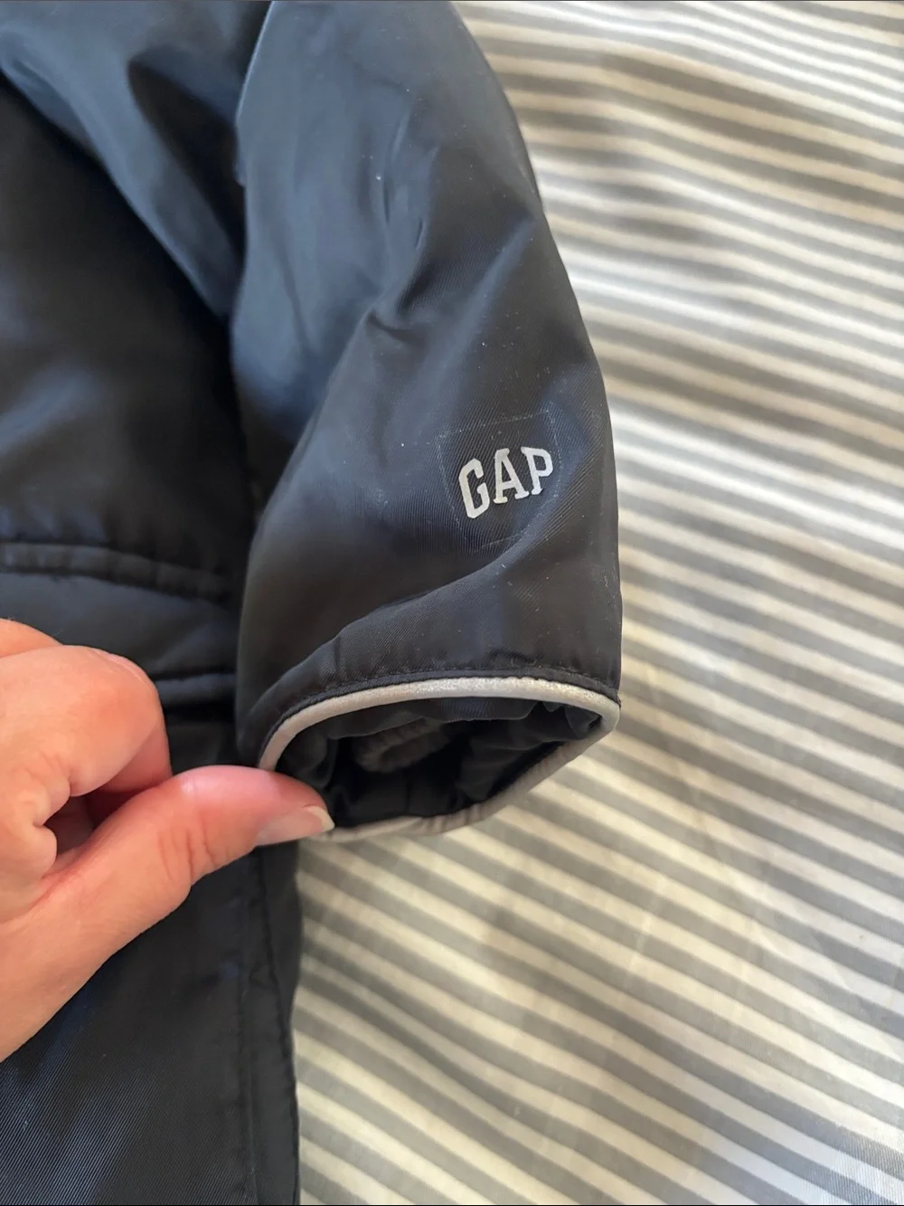 GAP Black Hooded Puffer Coat for Kids